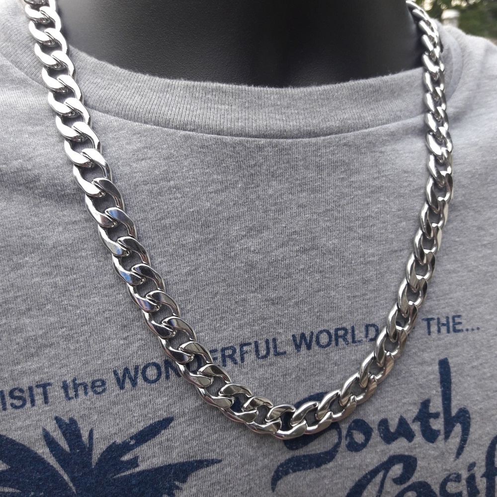 Men's 11mm Cuban Curb Chain 24"